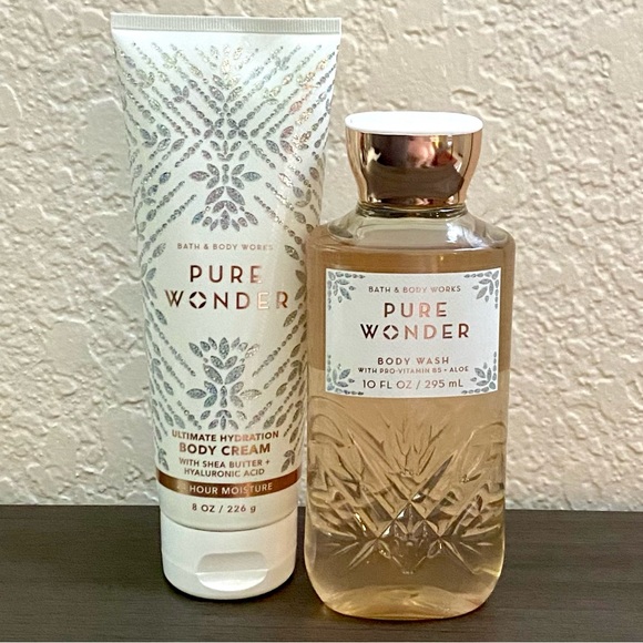 Bath & Body Works Other - Bath & Body Works Pure Wonder Body Wash & Body Cream